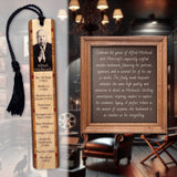 Alfred Hitchcock Handmade Wooden Bookmark - Made in the USA