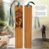 Backpacker Engraved Handmade Wooden Bookmark With Tassel - Made in the USA