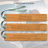 Backpacker Engraved Handmade Wooden Bookmark With Tassel - Made in the USA