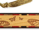 Butterflies Engraved Handmade Wooden Bookmark - Made in the USA