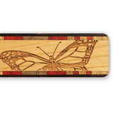 Butterflies Engraved Handmade Wooden Bookmark - Made in the USA