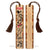 Crime & Mystery Bookmark – Handcrafted Wood Detective Theme Icons – Perfect Gift for Thriller and Whodunit Fans