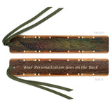 Sword Fern Engraved with added Color Handmade Wooden Bookmark - Made in the USA