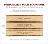 Reading Quote Handmade Engraved Wooden Bookmark - Made in the USA