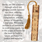 Martin Luther King, Jr. Handmade Wooden Bookmark - Made in the USA