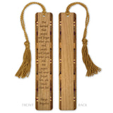 Poet Maya Angelou Feelings Quote Handmade Engraved Wooden Bookmark - Made in the USA