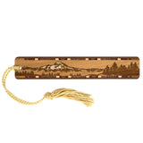 Mountain Wilderness Handmade Engraved Wooden Bookmark - Made in the USA