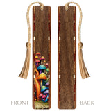 Vibrant Mushrooms Handmade Wood Bookmark - Made in the USA