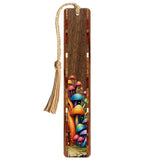 Vibrant Mushrooms Handmade Wood Bookmark - Made in the USA