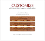 Engraved Handmade Wooden Bookmark Native American Design - Made in the USA