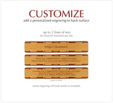 Gold Cross Stained Glass Inspired Design Handcrafted Wooden Bookmark with Tassel by Mitercraft - Made in USA