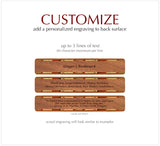 Aspen Tree Handmade Engraved Wooden Bookmark on Sapele Hardwood - Made in the USA