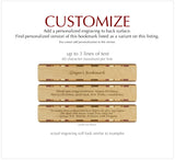 Engraved Handmade Wooden Bookmark (Ornate) - Made in the USA