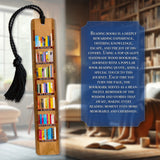 A Room Without Books Quote Handmade Wooden Bookmark - Made in the USA