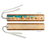 Seashells Handmade Wooden Bookmark - Made in the USA