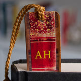 Monogrammed Initials Custom Handmade Wooden Bookmark - Made in the USA