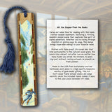 Ski Wood Bookmark – Slalom Skier Design – Winter Sports Gift – Handmade Wooden Bookmark for Skiers & Readers – Made in the USA