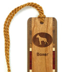 Boxer Dog Handmade Engraved Wooden Bookmark - Made in the USA
