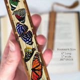 Butterflies Handmade Wooden Bookmark - Made in the USA