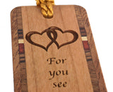 Love Quote by Poet Rosemonde Gérard Handmade Engraved Wooden Bookmark - Made in the USA