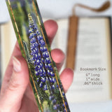Wildflowers Blue Lupine Handmade Wooden Bookmark - Made in the USA