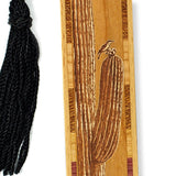 Cactus with Bird Handmade Engraved Wooden Bookmark - Made in the USA