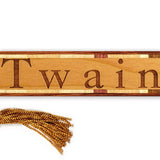 Author Mark Twain Handmade Engraved Wooden Bookmark - Made in the USA