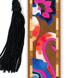 Floral Flowers Handmade Wooden Bookmark - Made in the USA