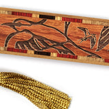 Swallows Birds Handmade Engraved Wooden Bookmark - Made in the USA