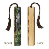 Redwoods - Old Growth at Redwood National Park, WA - Photograph Color Wooden Bookmark with Tassel