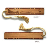 Sequoia National Park California Handmade Engraved Wooden Bookmark - Made in the USA