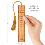 Aristotle Excellence Quote Engraved Handmade Wooden Bookmark - Made in the USA