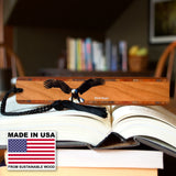 Bald Eagle Bird National Symbol (Double-Sided) on Handmade Wooden Bookmark - Made in the USA