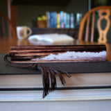 Beach Waves at Sunset Photograph by Mike DeCesare Handmade Wooden Bookmark - Made in the USA