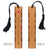 Love Rhyme A Hundred Hearts Handmade Engraved with added Color Wooden Bookmark - Made in the USA