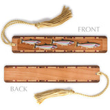 Rainbow Trout Fish Handmade Engraved with added Color Wooden Bookmark - Made in the USA