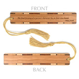 Anne Frank Quote Handmade Engraved Wooden Bookmark - Made in the USA