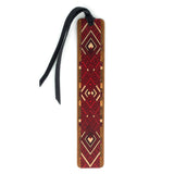 Handmade Wooden Bookmark Argyle (Red)- Made in the USA