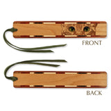 Cat Eyes Engraved with added Color Handmade Wooden Bookmark - Made in the USA