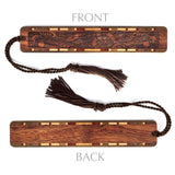 Engraved Handmade Wooden Bookmark (Elegant) - Made in the USA