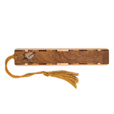 Sea Turtle - Tortoise Engraved Wooden Bookmark on Sapele with Tassel