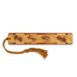 Trout Fishing Flies Handmade Engraved Wooden Bookmark - Made in the USA