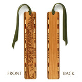 Evergreen Hiker Handmade Engraved Wooden Bookmark - Made in the USA