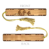 Horses Handmade Engraved Wooden Bookmark - Made in the USA