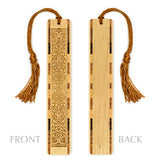 Engraved Handmade Wooden Bookmark (Ornate) - Made in the USA