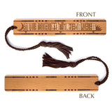 Engraved Handmade Wooden Bookmark Bookshelf - Made in the USA