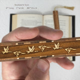 Geese Goose Birds Handmade Engraved Wooden Bookmark - Made in the USA
