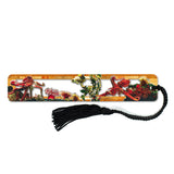 Octopus Garden Underwater Sea Life Engraved Cut-Out with added Color Handmade Wooden Bookmark - Made in the USA
