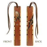 Peregrine Falcon Raptor Bird (Double Sided) Handmade Wooden Bookmark - Made in the USA