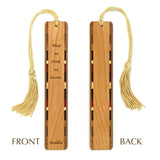Buddha Quote What We Think We Become Engraved Handmade Wooden Bookmark - Made in the USA